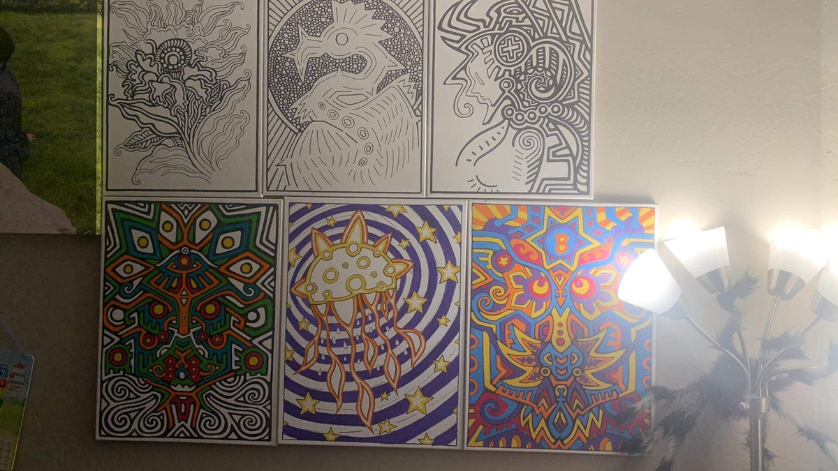Wall of studies and sketches