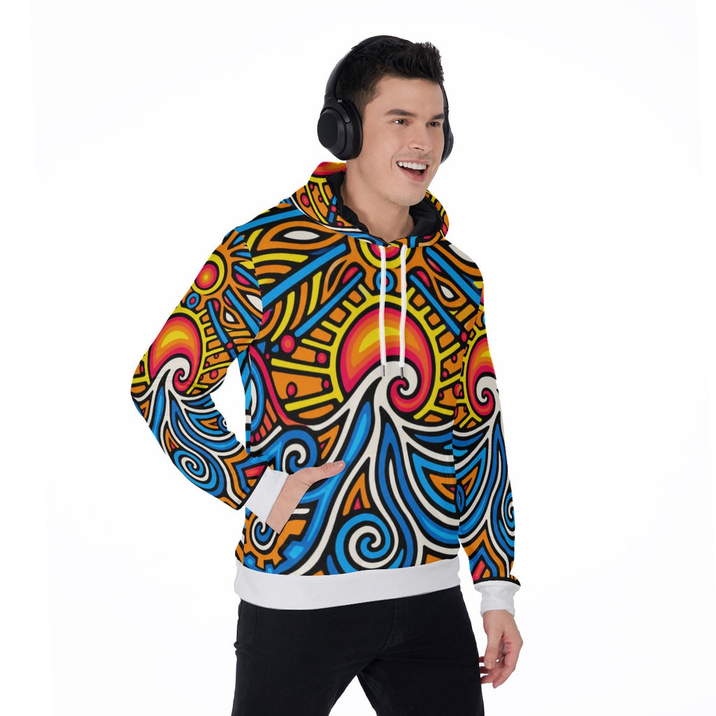 Sunset Wave - Thick Hoodie