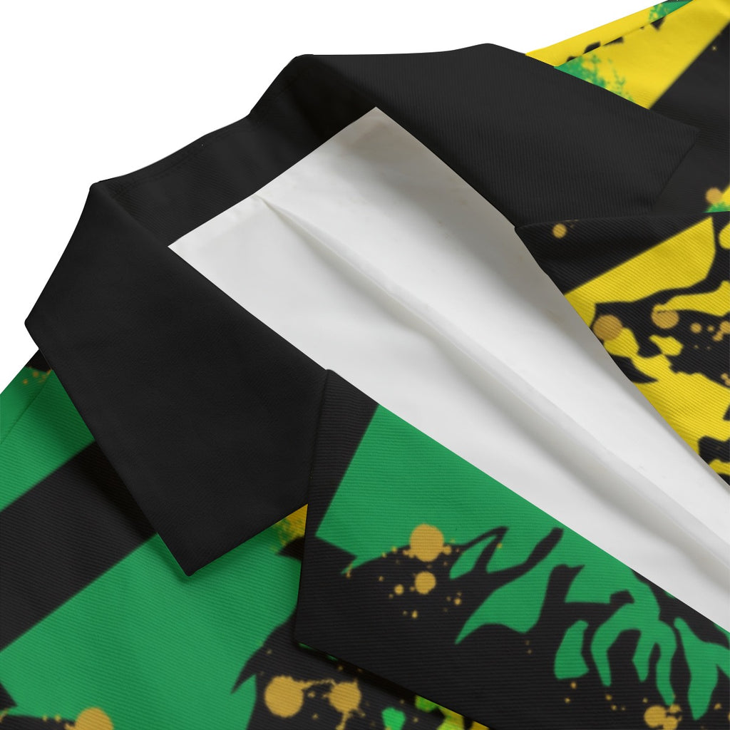 Rasta Lion - Flat Lapel Blazer