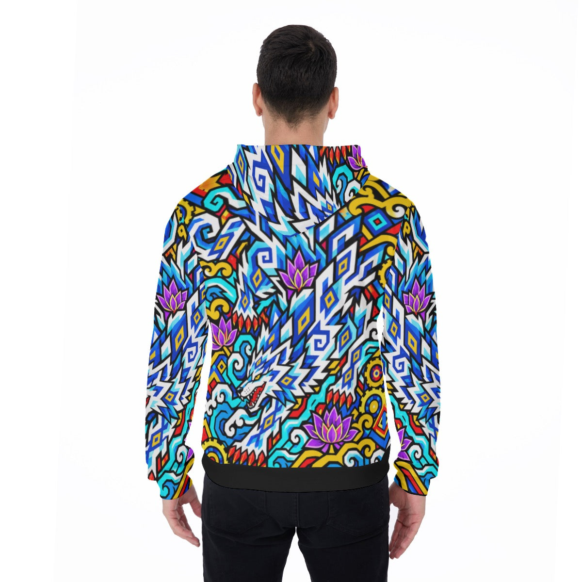 Lotus Wolf - Thick Hoodie
