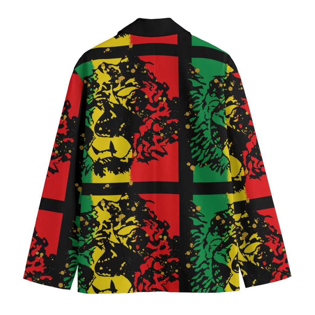 Rasta Lion - Flat Lapel Blazer