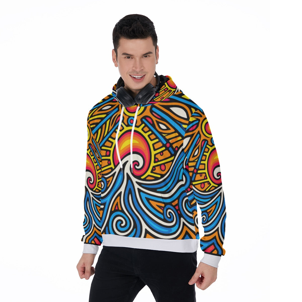 Sunset Wave - Thick Hoodie