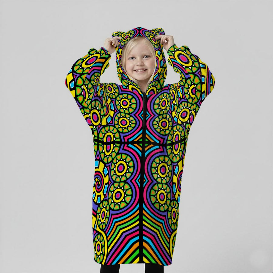 Wonder Bloom - Kids Hooded Blanket with Ears