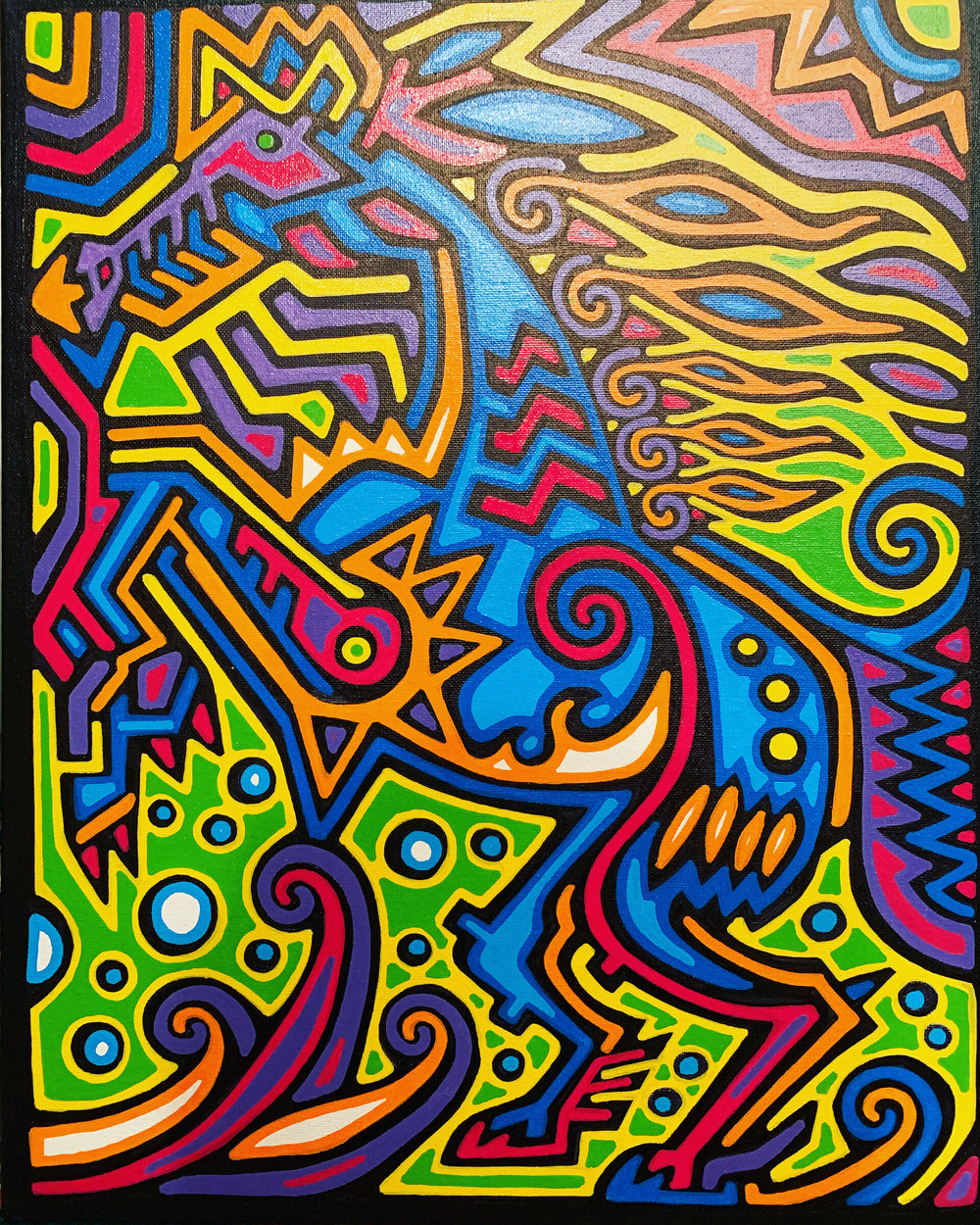 Bright Current - original painting by James S. Chen